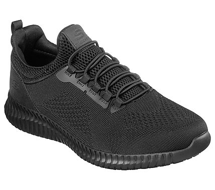 SKECHERS SNEAKER SLIP IN WORK RELAXED FIT SCHWARZ