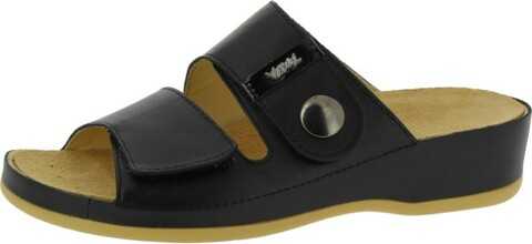 VITAL PANTOFFEL LACK SCHWARZ