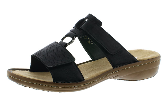 Rieker Sommerpantoffel schwarz