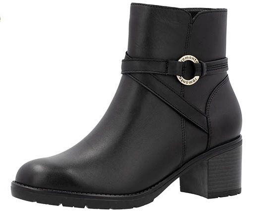 Remonte Stiefelette mit Absatz schwarz
