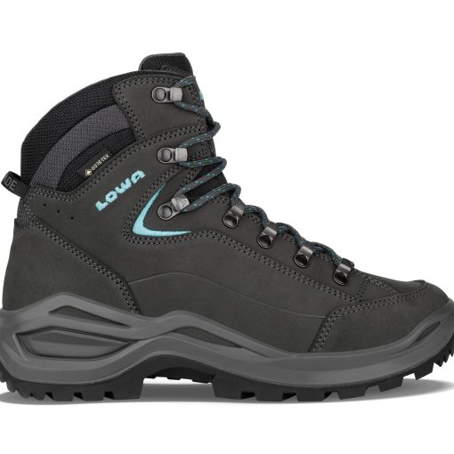 Lowa Renegade Evo GTX mid WS wide asphalt/ türkis