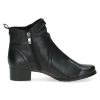 Caprice Leder Stiefelette mit Absatz schwarz – Bild 5
