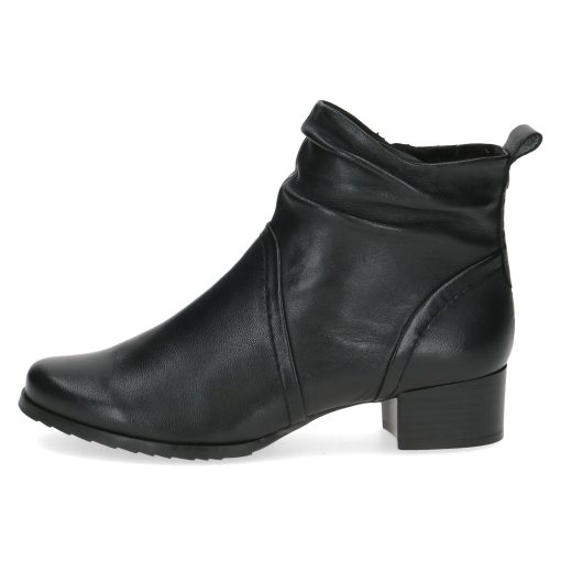 Caprice Leder Stiefelette mit Absatz schwarz