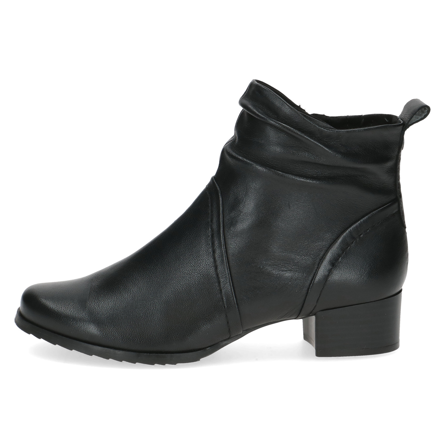 Caprice Leder Stiefelette mit Absatz schwarz