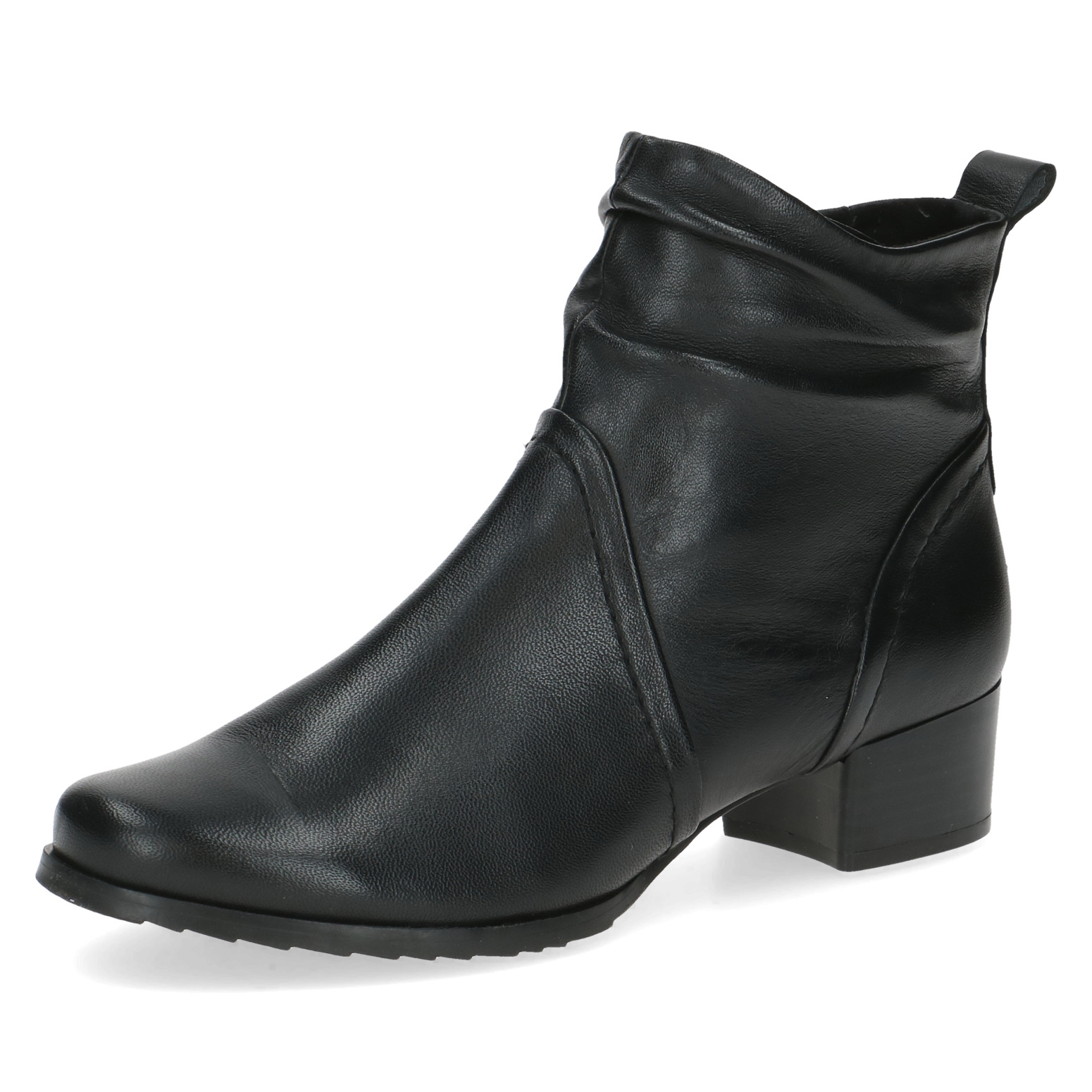 Caprice Leder Stiefelette mit Absatz schwarz – Bild 4