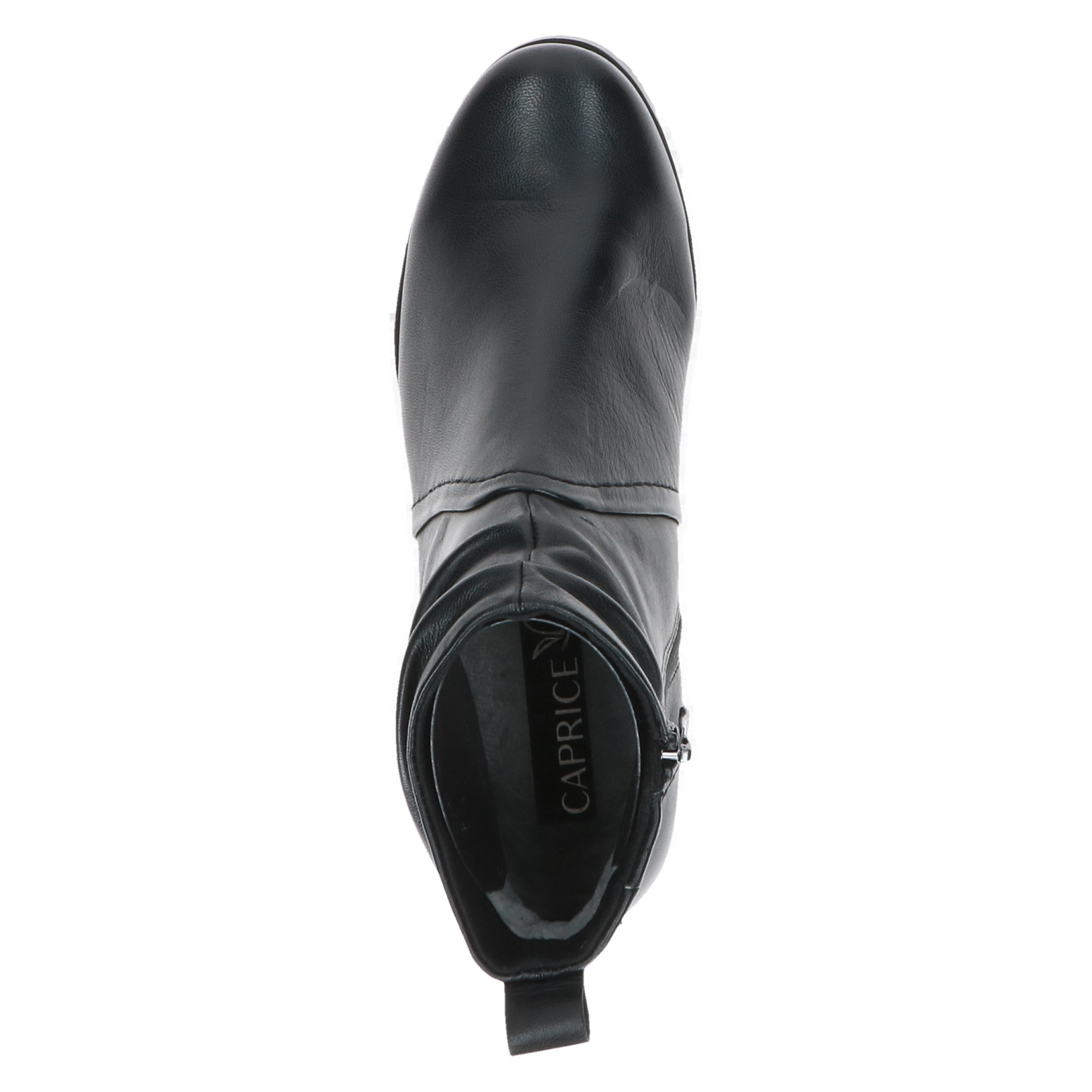 Caprice Leder Stiefelette mit Absatz schwarz – Bild 2