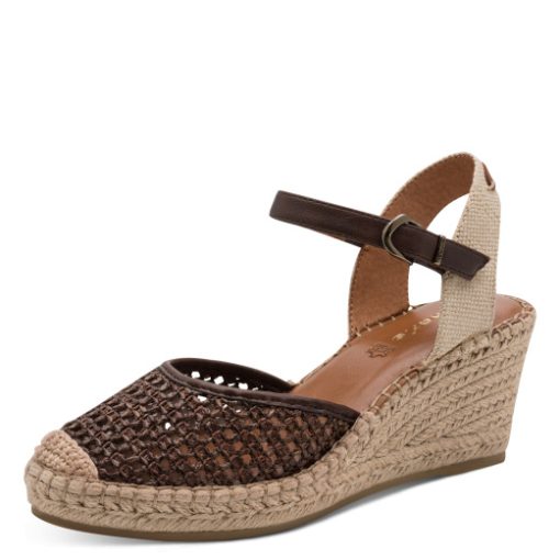 TAMARIS KEILSANDALE MOCCA