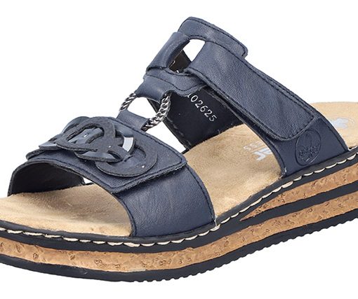 RIEKER SOMMERPANTOFFEL BLAU