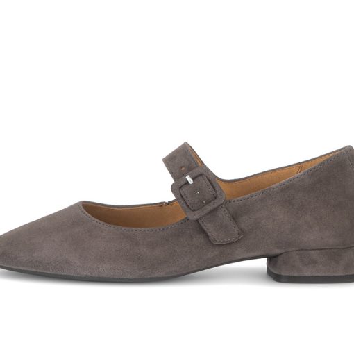 Gabor Ballerina mit Absatz grau