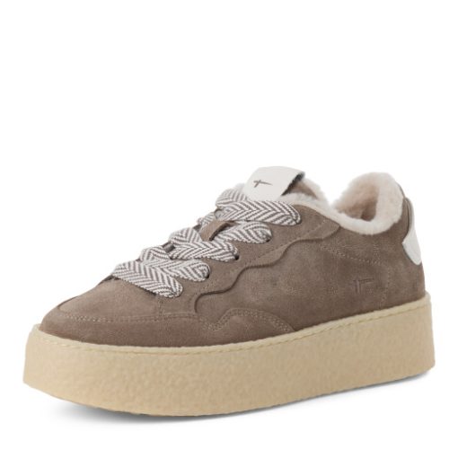 Tamaris Sneaker taupe mit Warmfutter