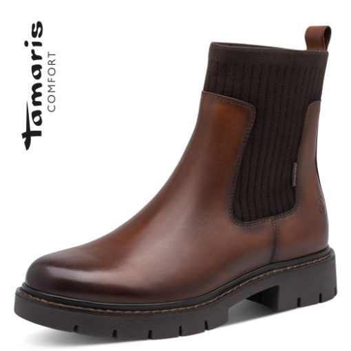 Tamaris Comfort Stiefelette cognac
