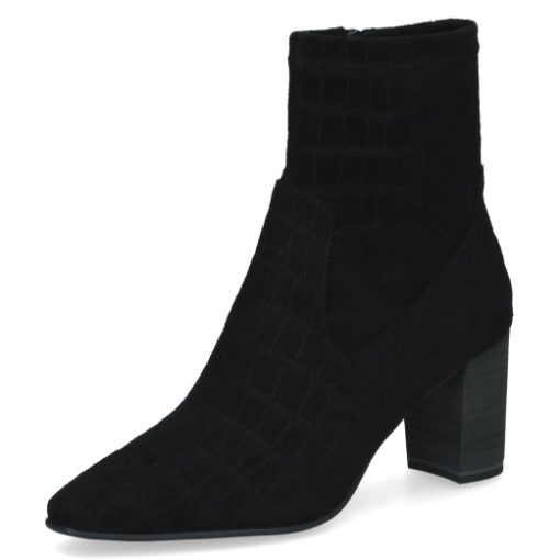 Caprice Stiefelette mit Absatz schwarz croco