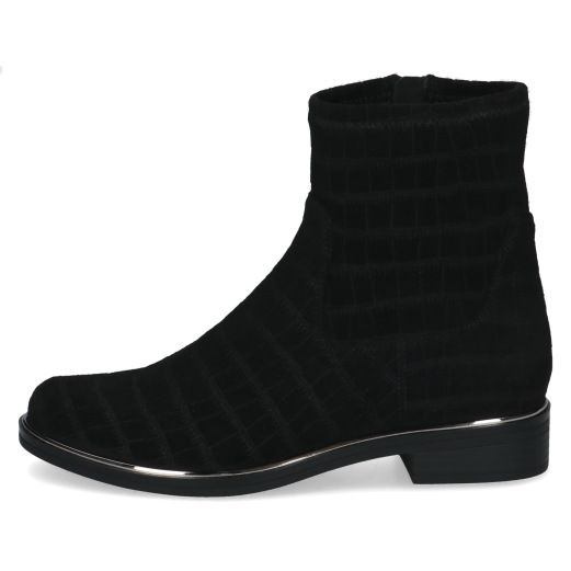 Caprice Stiefelette schwarz croco – Bild 4