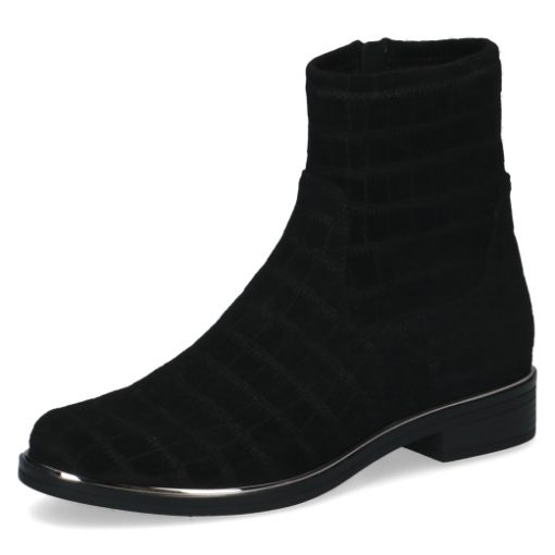 Caprice Stiefelette schwarz croco