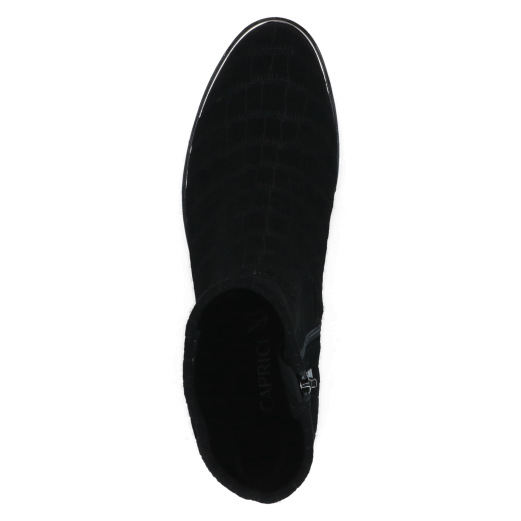 Caprice Stiefelette schwarz croco – Bild 2