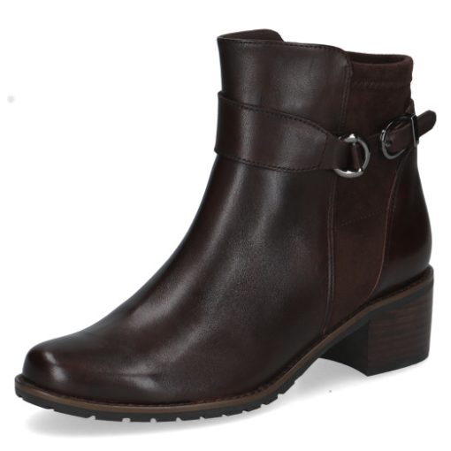 Caprice Stiefelette mit Absatz dunkelbraun