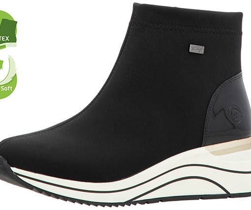 Remonte Keilstiefelette schwarz