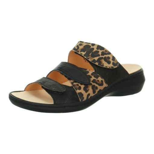 Think Pantoffel Camilla schwarz/ Leo