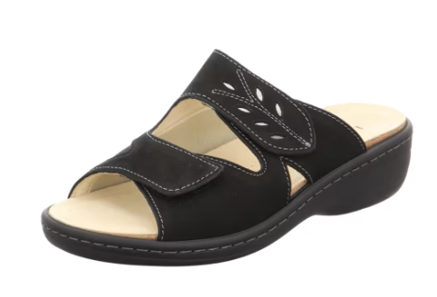 Longo Pantoffel schwarz Damen