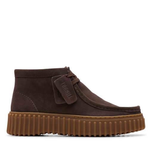 Clarks Lederschuh 'Torhill Moss' dunkelbraun Damen