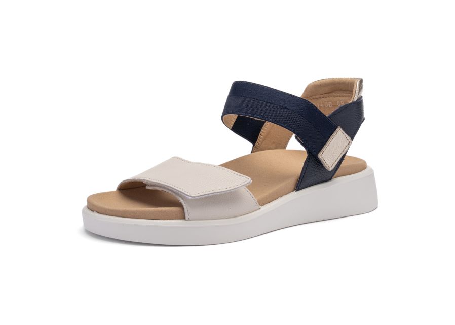 Ara Madeira Sandale weiß/ blau