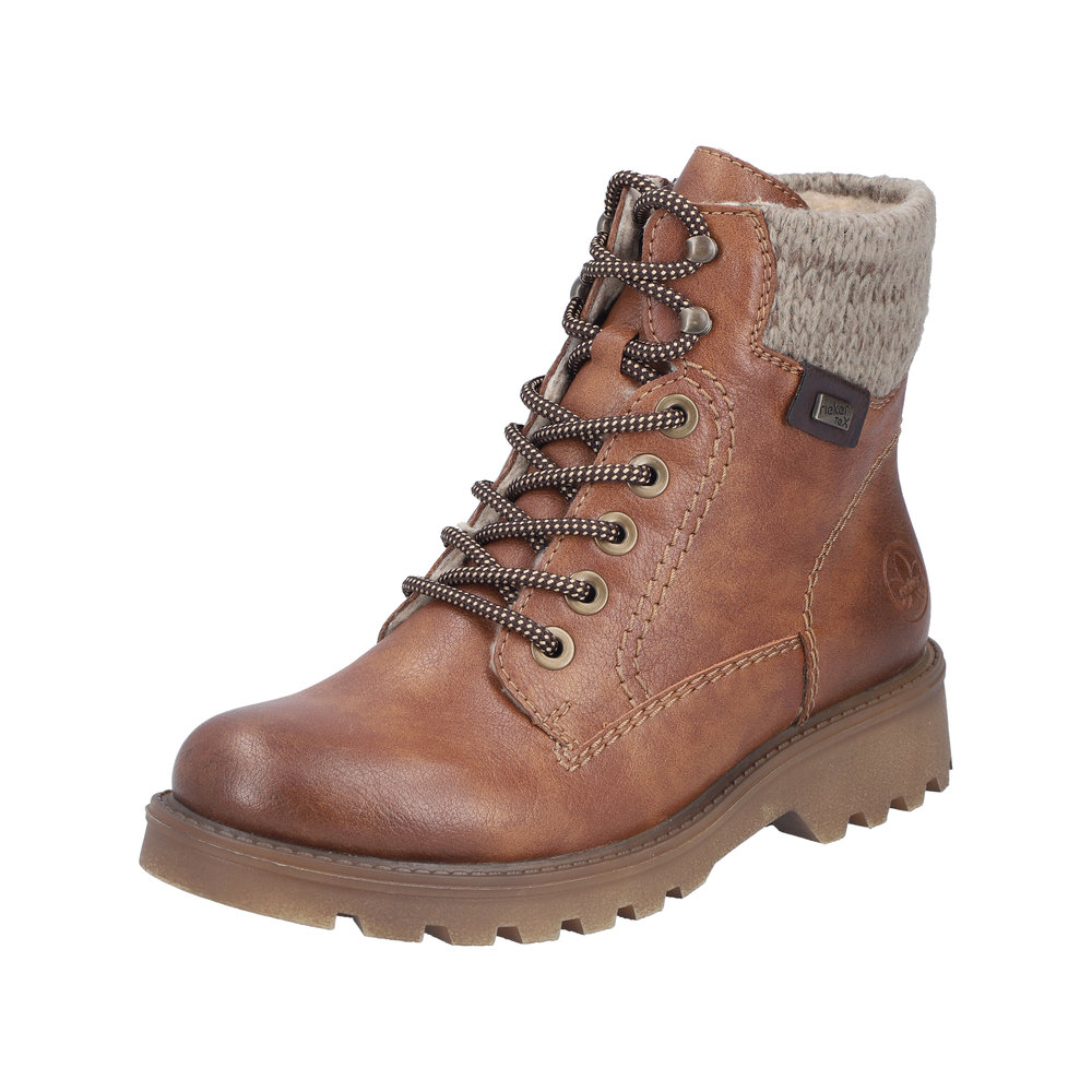 Rieker Winterschuh cognac mit Tex