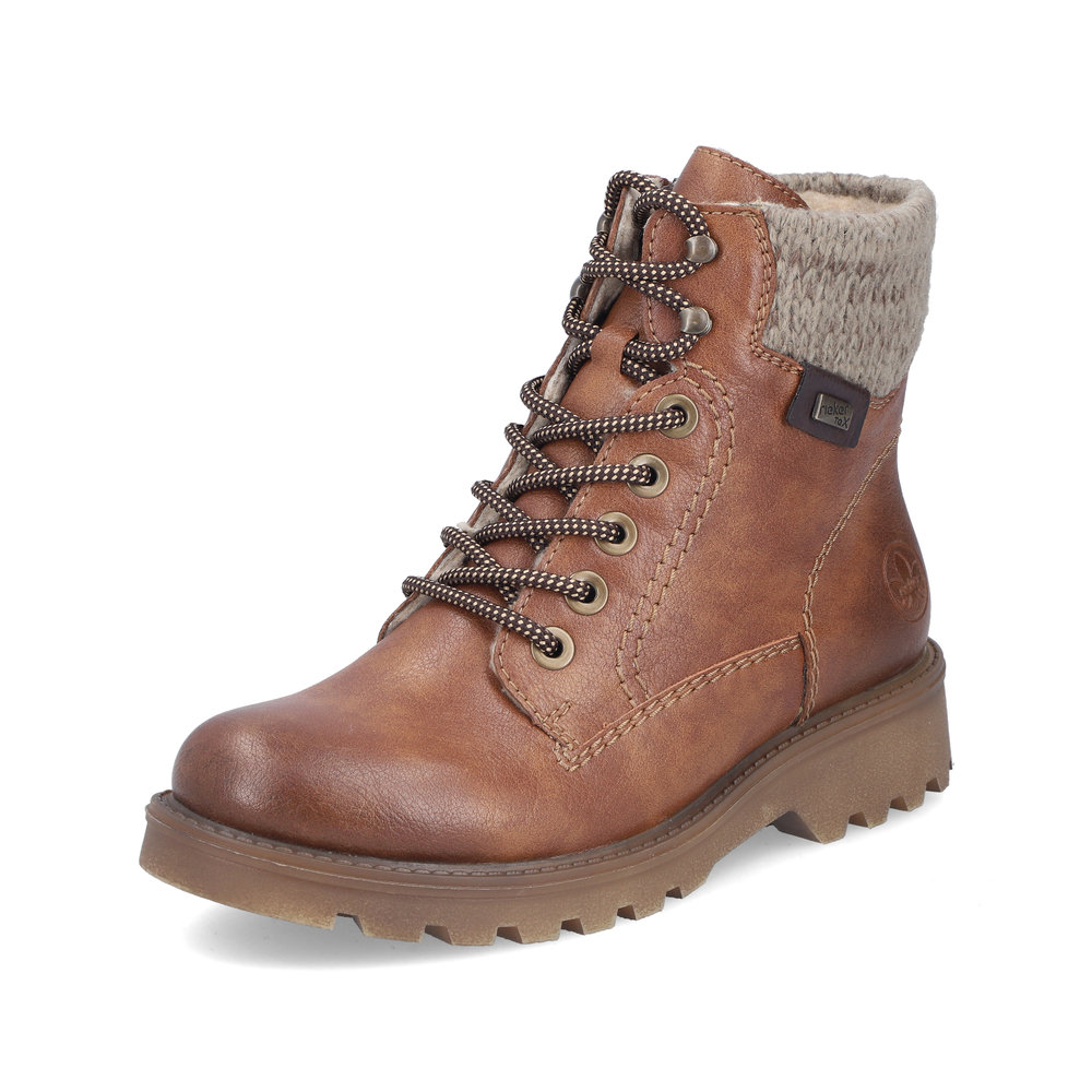 Rieker Winterschuh cognac mit Tex – Bild 12