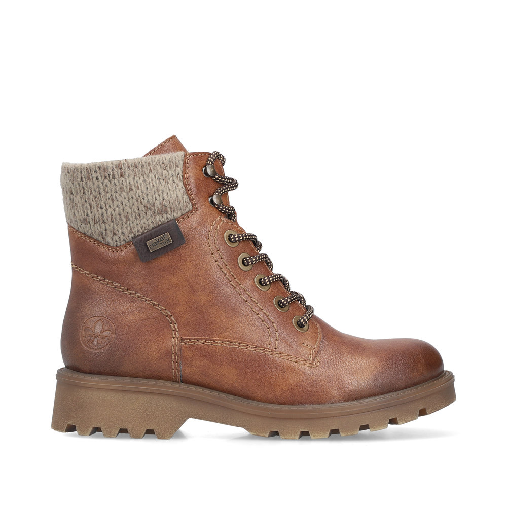 Rieker Winterschuh cognac mit Tex – Bild 2